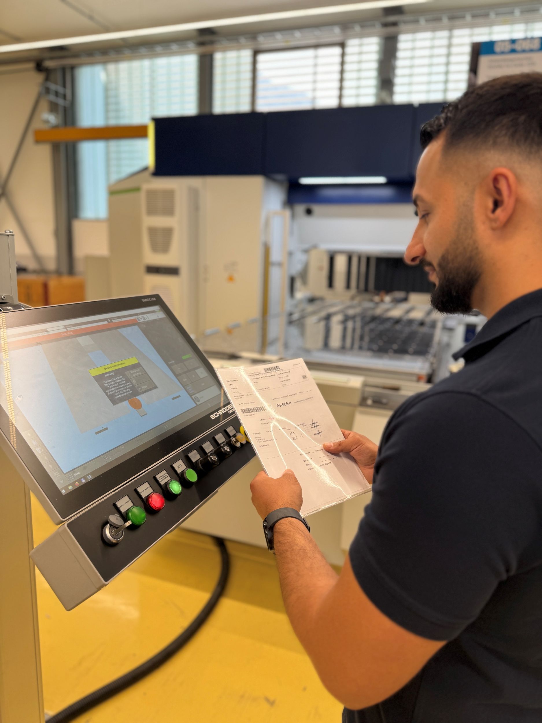 Papier in der Produktion